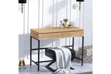 Sminkbord 45x100 cm - Natur/Svart - Products - Möbler - Bord & matgrupp - Sminkbord & toalettbord