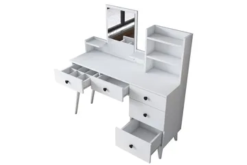 Junji Sminkbord 118,2x93,8 cm Vit - Hanah Home - Products - Möbler - Bord & matgrupp - Sminkbord & toalettbord