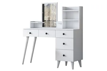 Junji Sminkbord 118,2x93,8 cm Vit - Hanah Home - Products - Möbler - Bord & matgrupp - Sminkbord & toalettbord
