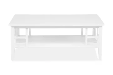 Piteå Soffbord 130 cm med Förvaring Hylla - Vit - Products - Möbler - Bord & matgrupp - Soffbord - Soffbord med förvaring