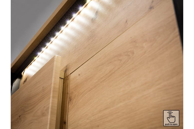 Quant Soffbord 100 cm med Förvaring 2 Lådor + Hylla - Ekfärg/Svart - Products - Möbler - Bord & matgrupp - Soffbord - Soffbord med förvaring