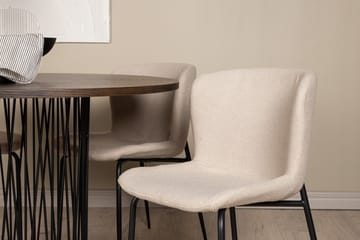 Stone Matgrupp 120 cm Rund med 4 Modesto stolar - Mörkgrå - Products - Möbler - Bord & matgrupp - Matgrupp