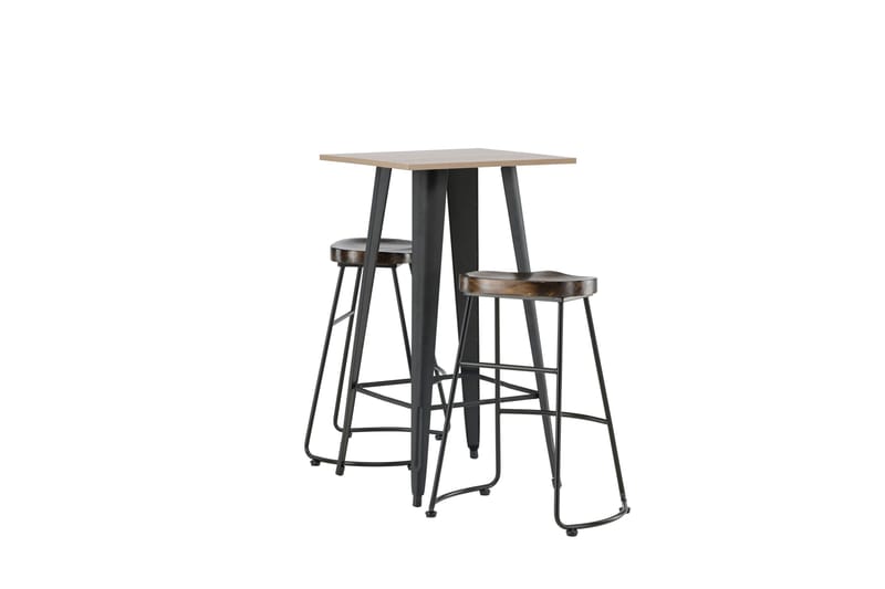 Tempe Matgrupp 60 cm Rektangulär med 2 Ozark stolar - Svart - Products - Möbler - Bord & matgrupp - Matgrupp