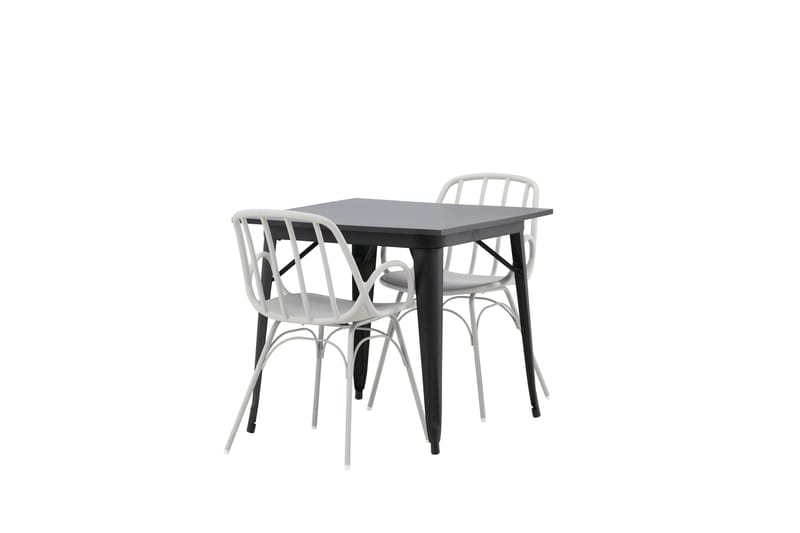 Tempe Matgrupp 80 cm Rektangulär med 2 Dyrön stolar - Svart - Products - Möbler - Bord & matgrupp - Matgrupp