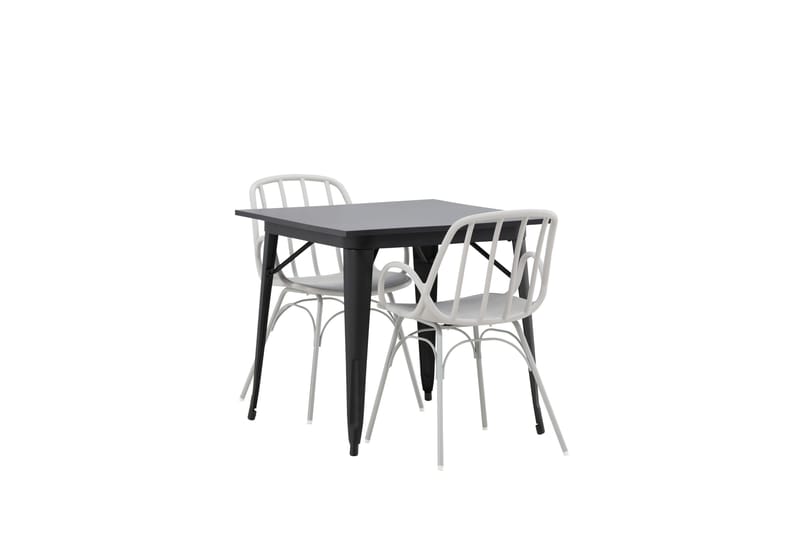 Tempe Matgrupp 80 cm Rektangulär med 2 Dyrön stolar - Svart - Products - Möbler - Bord & matgrupp - Matgrupp