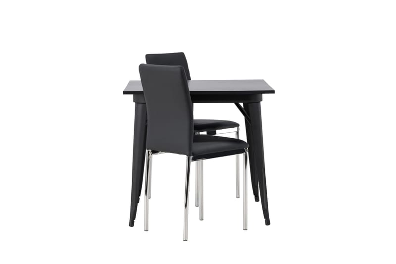 Tempe Matgrupp 80 cm Rektangulär med 2 Lily stolar - Svart - Products - Möbler - Bord & matgrupp - Matgrupp