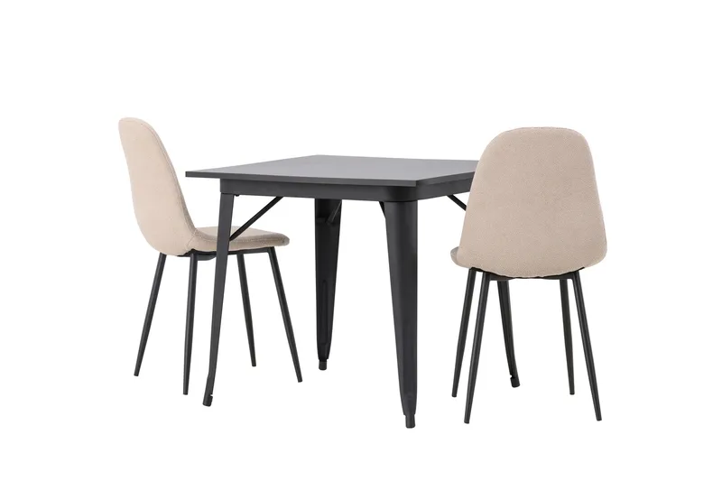 Tempe Matgrupp 80 cm Rektangulär med 2 Polar stolar - Beige - Products - Möbler - Bord & matgrupp - Matgrupp