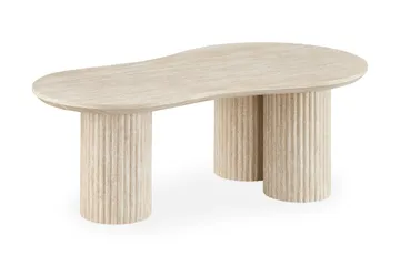 Uppveda Asymmetriskt Soffbord Travertin Utseende 130x70 cm - Beige - Products - Möbler - Bord & matgrupp - Soffbord