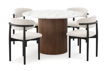 White/Black - Brun,Vit