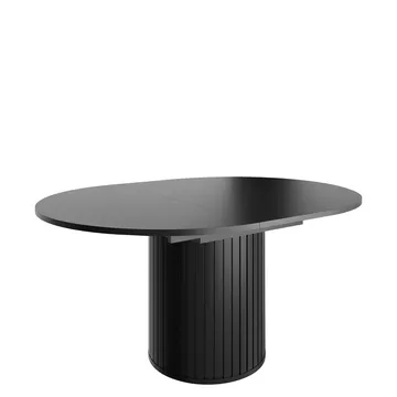Veyricor Förlängningsbart Matbord 120-160 cm Rund - Svart - Products - Möbler - Bord & matgrupp - Matbord & köksbord