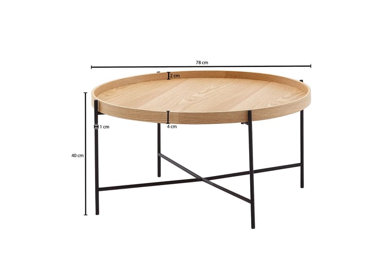 Wilhem Soffbord 78 cm Rund - Natur - Products - Möbler - Bord & matgrupp - Soffbord