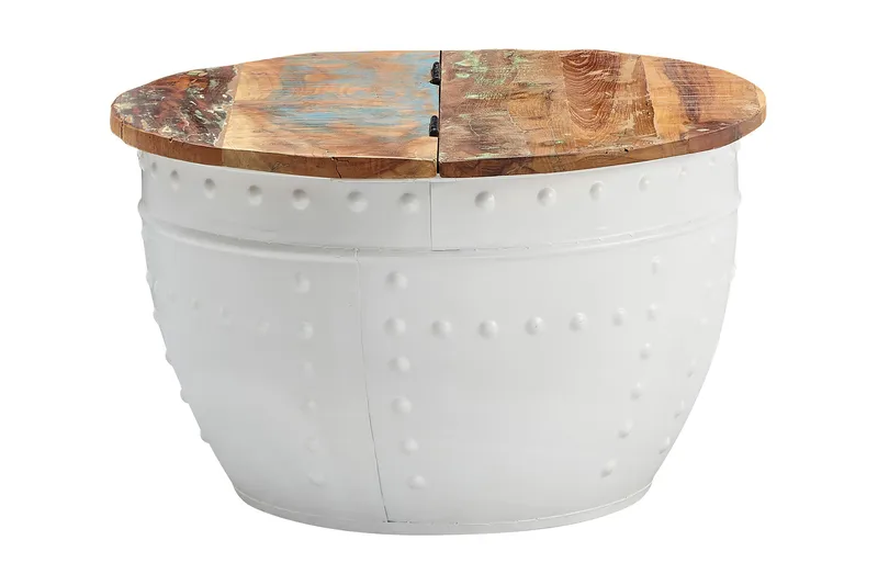 Willowdale Soffbord 60 cm Runt, Brun/Vit