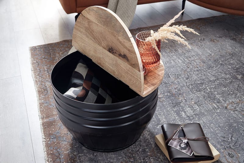 Willowdale Soffbord 60x41 cm Runt - Brun/Svart - Products - Möbler - Bord & matgrupp - Soffbord