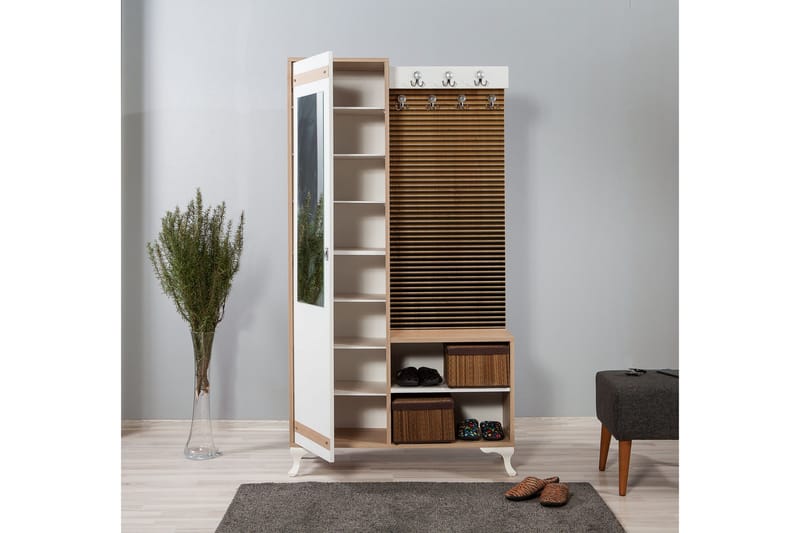Brokind Klädförvaring 100 cm - Brun - Products - Möbler - Hallmöbler - Möbelset för hall & entre