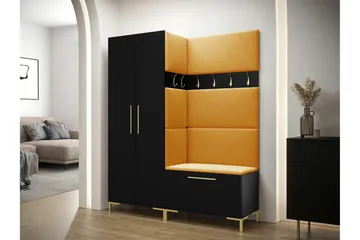 Dunvegan Hallmöbelset 158x44 cm Black - Products - Möbler - Hallmöbler - Möbelset för hall & entre