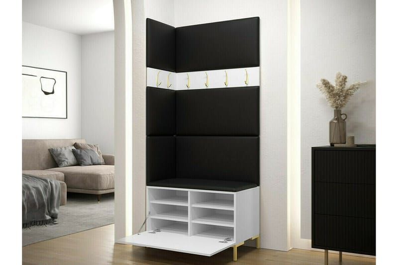 Dunvegan Hallmöbelset 84x46 cm - Vit - Products - Möbler - Hallmöbler - Möbelset för hall & entre