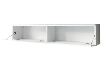 Cuguen TV-bänk 140x32x30 cm - Grå/Vit - Products - Möbler - TV- & Mediamöbler - TV bänk & mediabänk