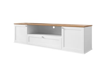 Hammerdal Tv-bänk 182 cm - Vit/Ek - Products - Möbler - TV- & Mediamöbler - TV bänk & mediabänk