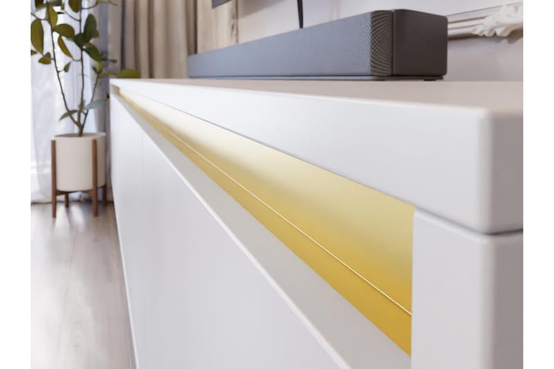 Hollander Tv-bänk 150 cm - Svart/Guld - Products - Möbler - TV- & Mediamöbler - TV bänk & mediabänk