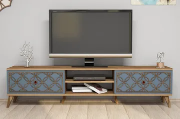 Hovdane TV-Bänk 180 cm - Brun/Grå - Products - Möbler - TV- & Mediamöbler - TV bänk & mediabänk