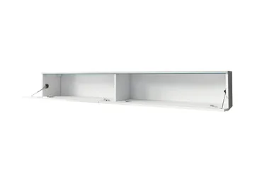 Kanak Tv-bänk 180 cm - Vit/Grå - Products - Möbler - TV- & Mediamöbler - TV bänk & mediabänk