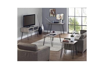 Lowboard Owen Grå/Ek - Grå/Ek - Products - Möbler - TV- & Mediamöbler - TV bänk & mediabänk