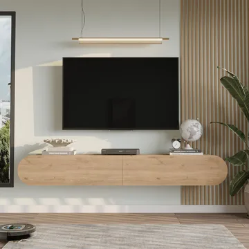 Lumina Tv-bänk 180 cm - Ek - Products - Möbler - TV- & Mediamöbler - TV bänk & mediabänk