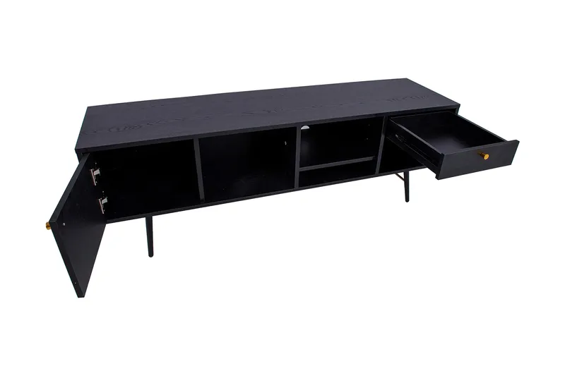 Luxemburg Tv-Bänk Svart/Koppar - Products - Möbler - TV- & Mediamöbler - TV bänk & mediabänk
