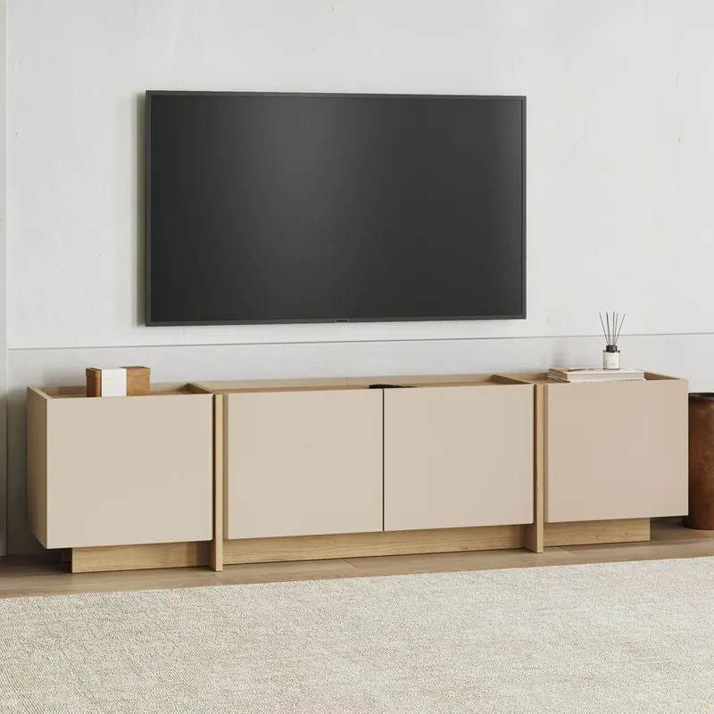 Sylvenn Tv-bänk 180 cm - Safir Ek - Products - Möbler - TV- & Mediamöbler - Mediastativ & väggfäste - Tv-stativ & Tv-väggfäste