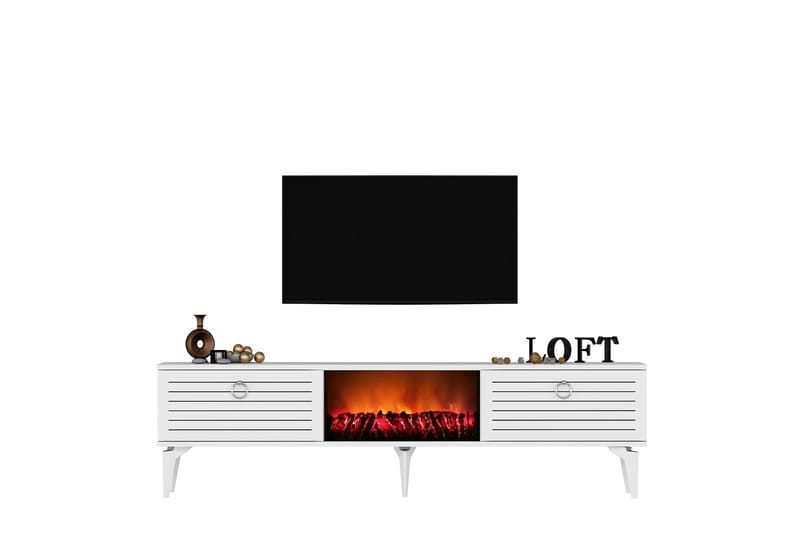 Mula Tv-bänk 150 cm - Vit - Products - Möbler - TV- & Mediamöbler - TV bänk & mediabänk