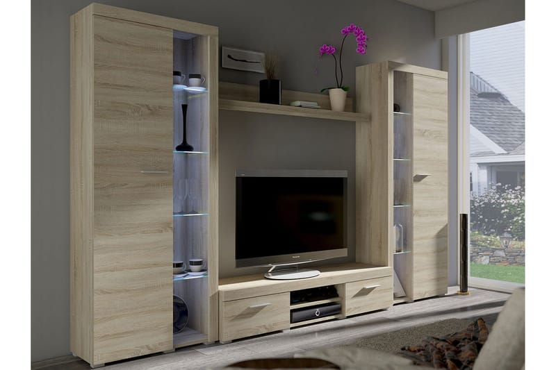 Rumba TV-möbelset 300x34x190 cm - Trä/natur - Products - Möbler - TV- & Mediamöbler - TV-möbelset