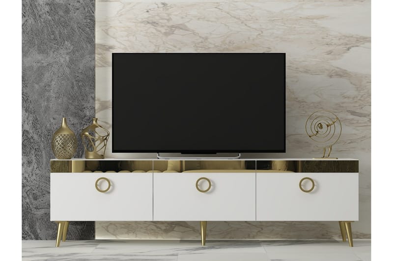 Safar Tv-bänk 150 cm - Vit - Products - Möbler - TV- & Mediamöbler - TV bänk & mediabänk