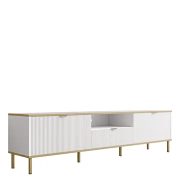 Salmor Tv-bänk 181 cm - Vit - Products - Möbler - TV- & Mediamöbler - TV bänk & mediabänk