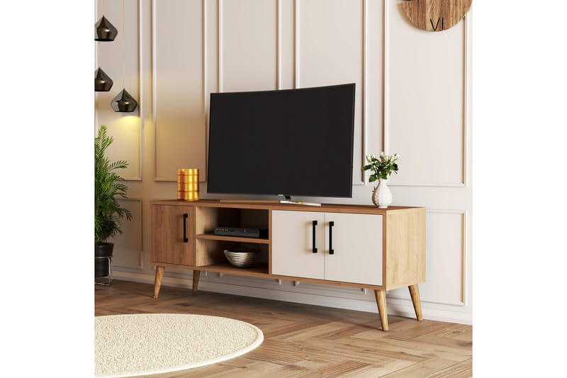Tv-bänk & mediabänk Andifli Tv-bänk 150x52 cm Brun - Products - Möbler - TV- & Mediamöbler - TV bänk & mediabänk