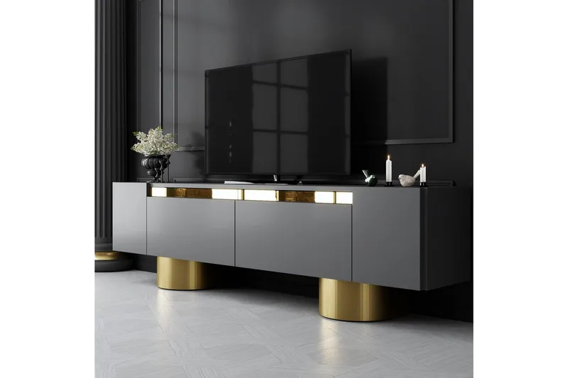 TV-bänk Antracit / Rany - Antracit / Rany - Products - Möbler - TV- & Mediamöbler - TV bänk & mediabänk