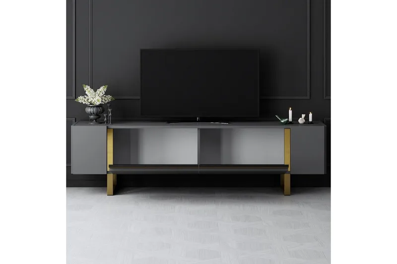 TV-bänk Sozi Antracit / Rany - Antracit / Rany - Products - Möbler - TV- & Mediamöbler - TV bänk & mediabänk