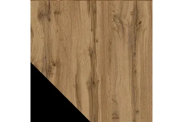 Växjö Tv bänk med Förvaring + Hylla - Svart / Ek / Ribbad - Products - Möbler - TV- & Mediamöbler - TV bänk & mediabänk