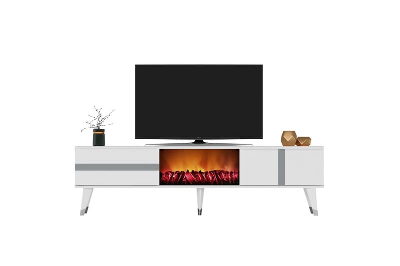 Vania Tv-bänk 150 cm - Silver - Products - Möbler - TV- & Mediamöbler - TV bänk & mediabänk