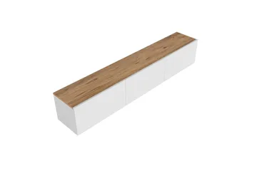 West Tv-bänk 150 cm - Vit/Brun - Products - Möbler - TV- & Mediam öbler - TV bänk & mediabänk