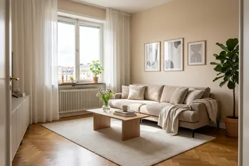 Menard Premium 5-sits Djup Soffa i Tyg - Brun - Products - Möbler - Soffa