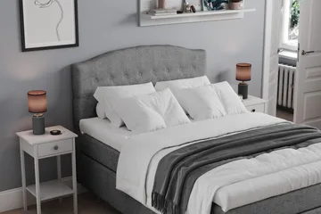 Belda Kontinentalsäng 120x200Fast - Grå - Products - Möbler - Säng - Enkelsäng