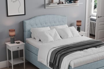 Belda Kontinentalsäng 120x200Medium - Ljusblå - Products - Möbler - Säng - Enkelsäng