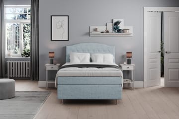 Belda Kontinentalsäng 120x200Medium - Ljusblå - Products - Möbler - Säng - Enkelsäng