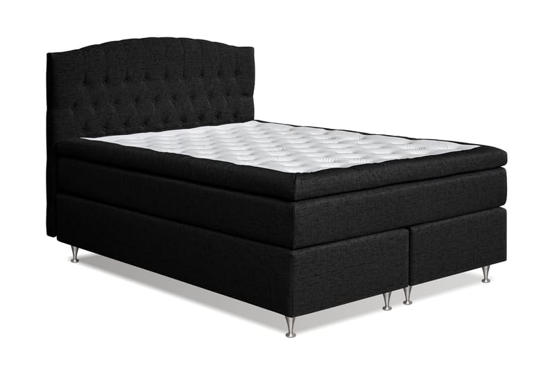 Belda Kontinentalsäng 160x200Fast/Medium - Svart - Products - Möbler - Säng - Kontinentalsäng