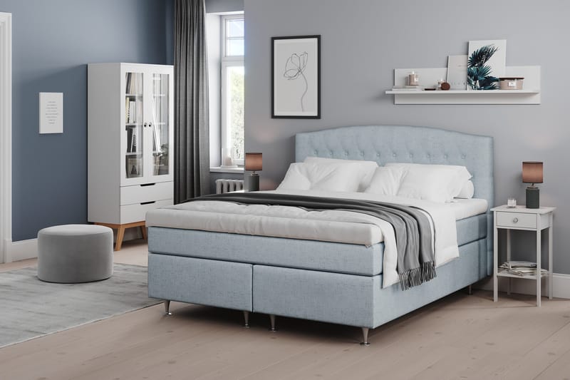 Belda Kontinentalsäng 180x200Medium - Ljusblå - Products - Möbler - Säng - Kontinentalsäng