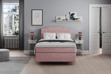 Belda Sängpaket 140x200 Medium - Rosa - Products - Möbler - Säng - Kontinentalsäng