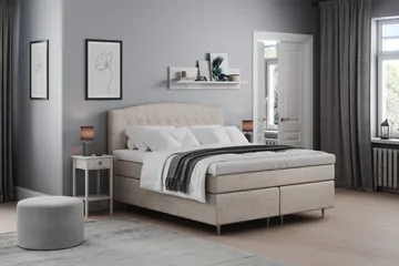 Belda Sängpaket 180x200 Medium - Beige - Products - Möbler - Säng - Kontinentalsäng