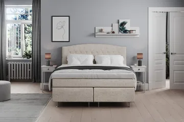 Belda Sängpaket 180x200 Medium - Beige - Products - Möbler - Säng - Kontinentalsäng