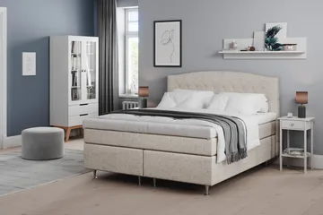 Belda Sängpaket 180x200 Medium - Beige - Products - Möbler - Säng - Kontinentalsäng