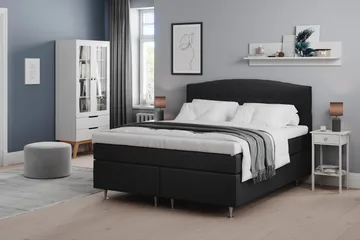 Belda Sängpaket 180x200 Medium - Svart - Products - Möbler - Säng - Kontinentalsäng